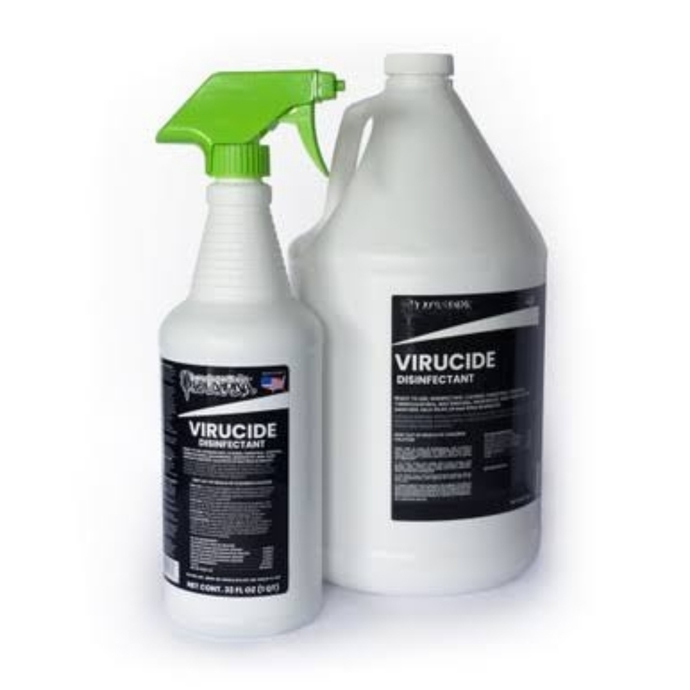 Virucide Disinfectant Spray 12 Per Case Set - Green and White